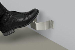 Foot pull door opener